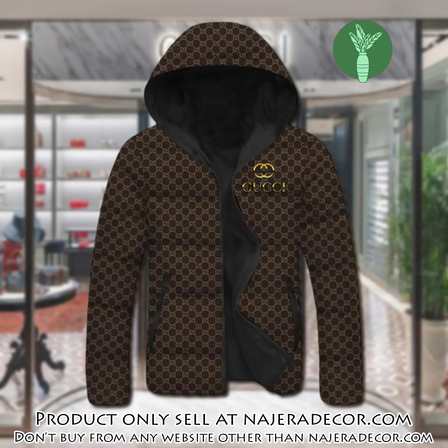 Gucci downfilled coat ultralight down jacket outdoor jacket warm outwear dfj1005 njr3351077